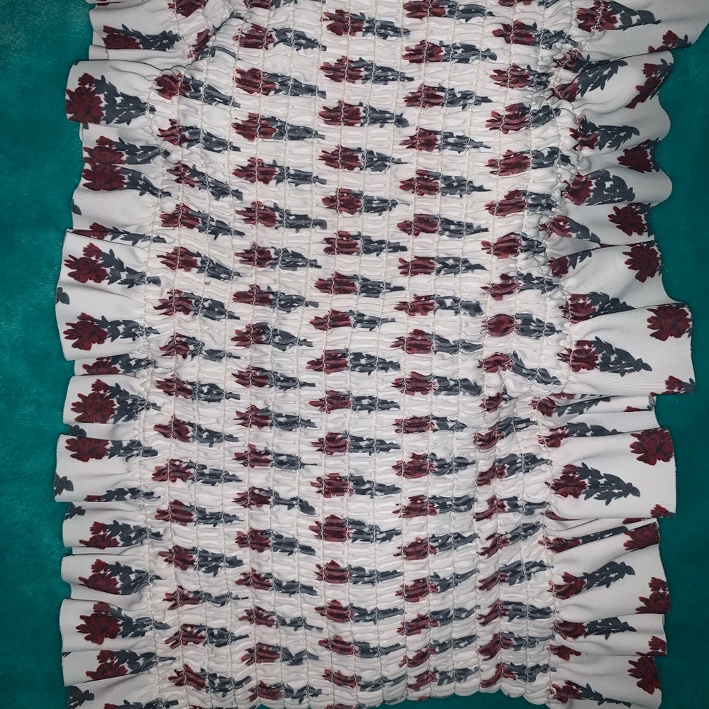 Tube Top Rose Bikini Top